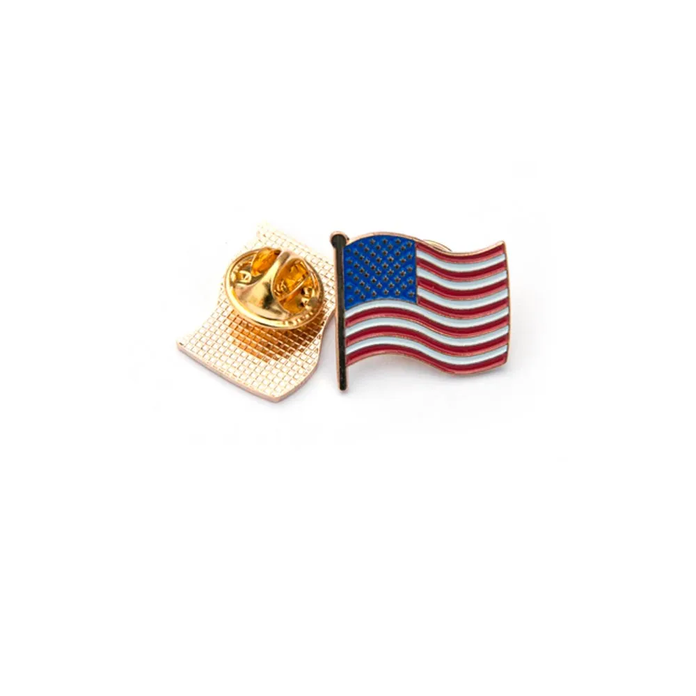 20 AMERICAN FLAG LAPEL PIN Hat Tie Tack Badge Pinback Vest Patriotic