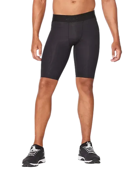 2XU Force Mens Compression Shorts (Black/Gold)