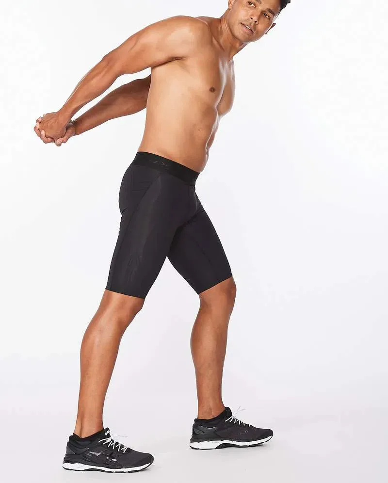 2XU Force Mens Compression Shorts (Black/Gold)