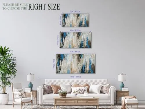arteWOODS Abstract Wall Art Canvas Pictures Wall Decor Modern Abstract Artwork Contemporary Wall Art Decor for Bedroom Living Room Bathroom Kitchen Office Home Framed Ready to Hang 20" x 40"