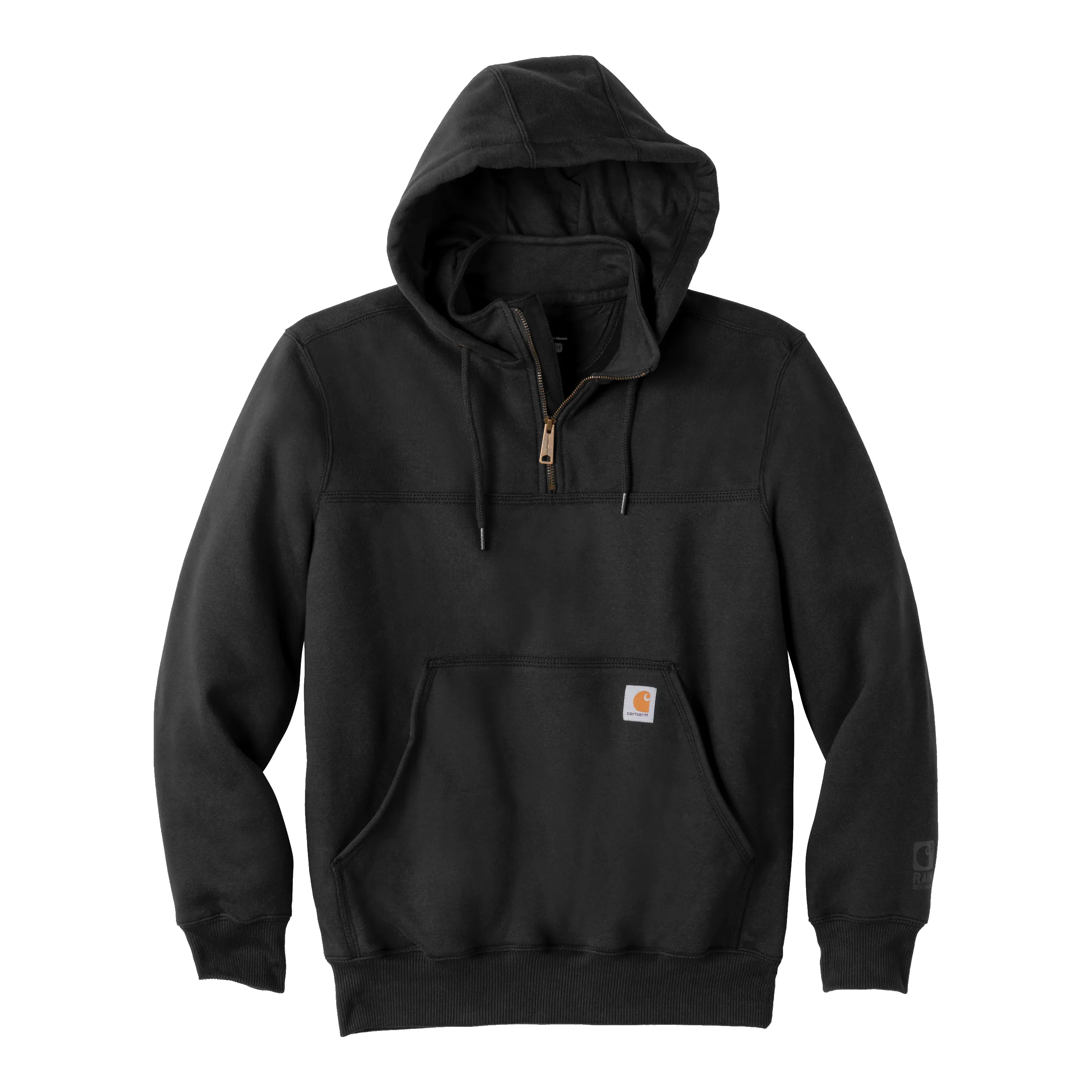 B1960 Mens Paxton Heavyweight Hooded Zip Mock Sweatshirt
