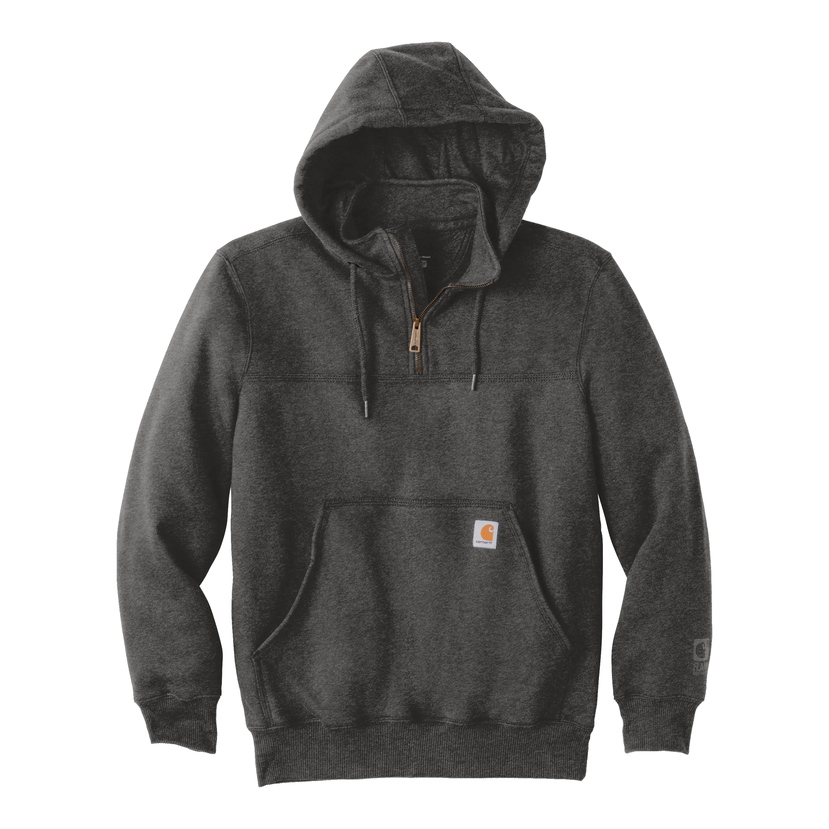 B1960 Mens Paxton Heavyweight Hooded Zip Mock Sweatshirt