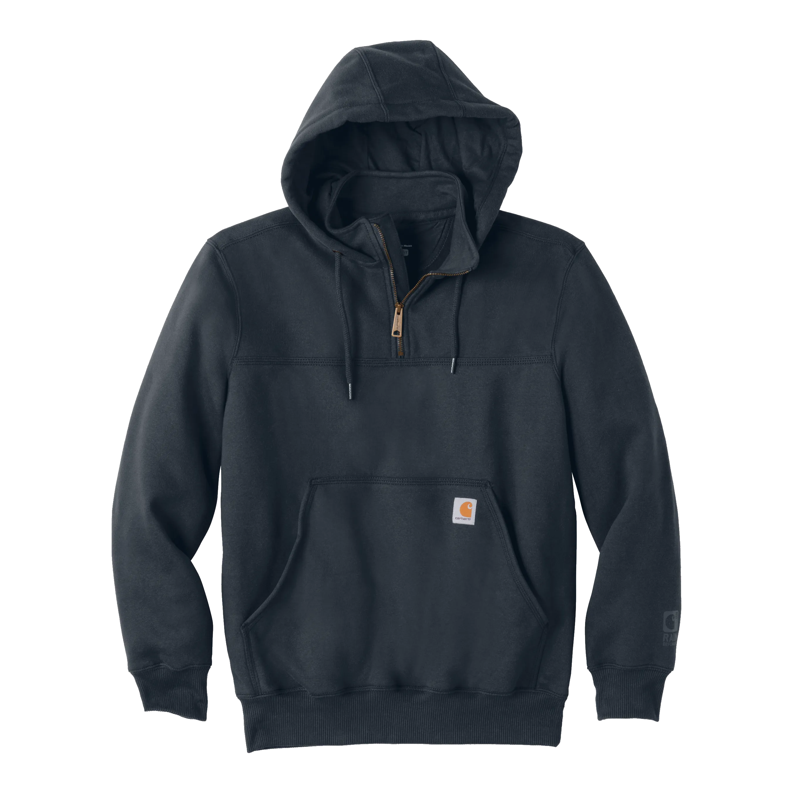 B1960 Mens Paxton Heavyweight Hooded Zip Mock Sweatshirt