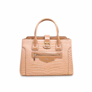 Beige Formal Hand Bag P36125