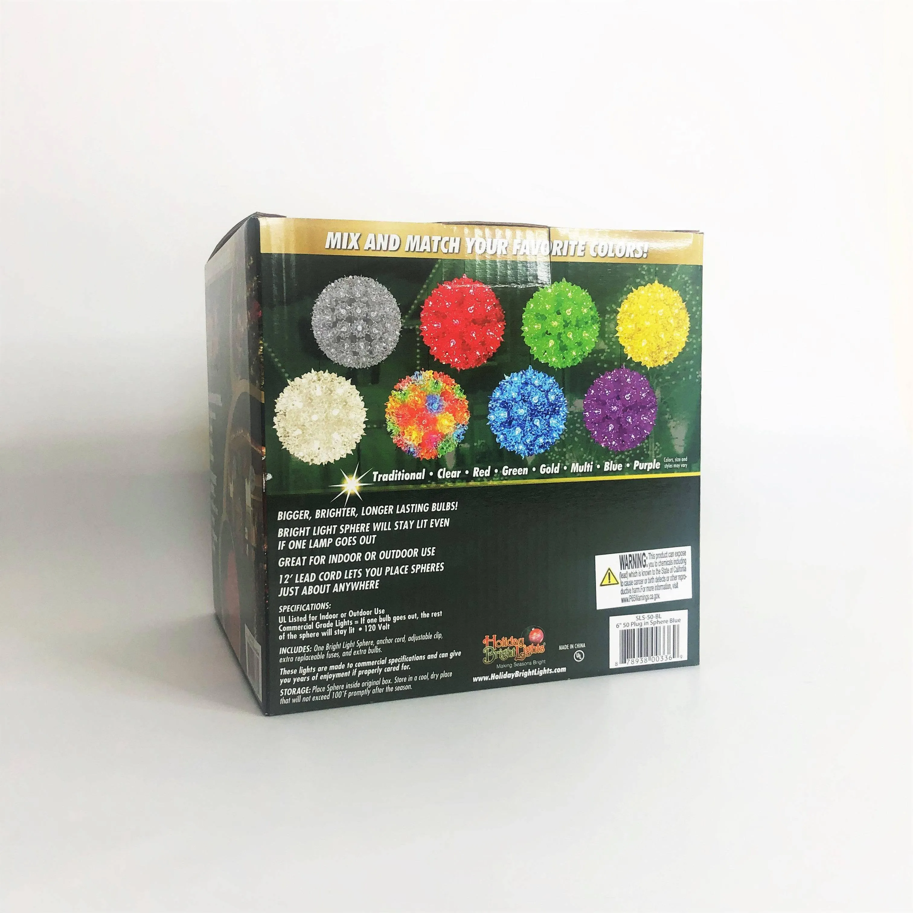 Bright Light Sphere 6" Multi-Colored