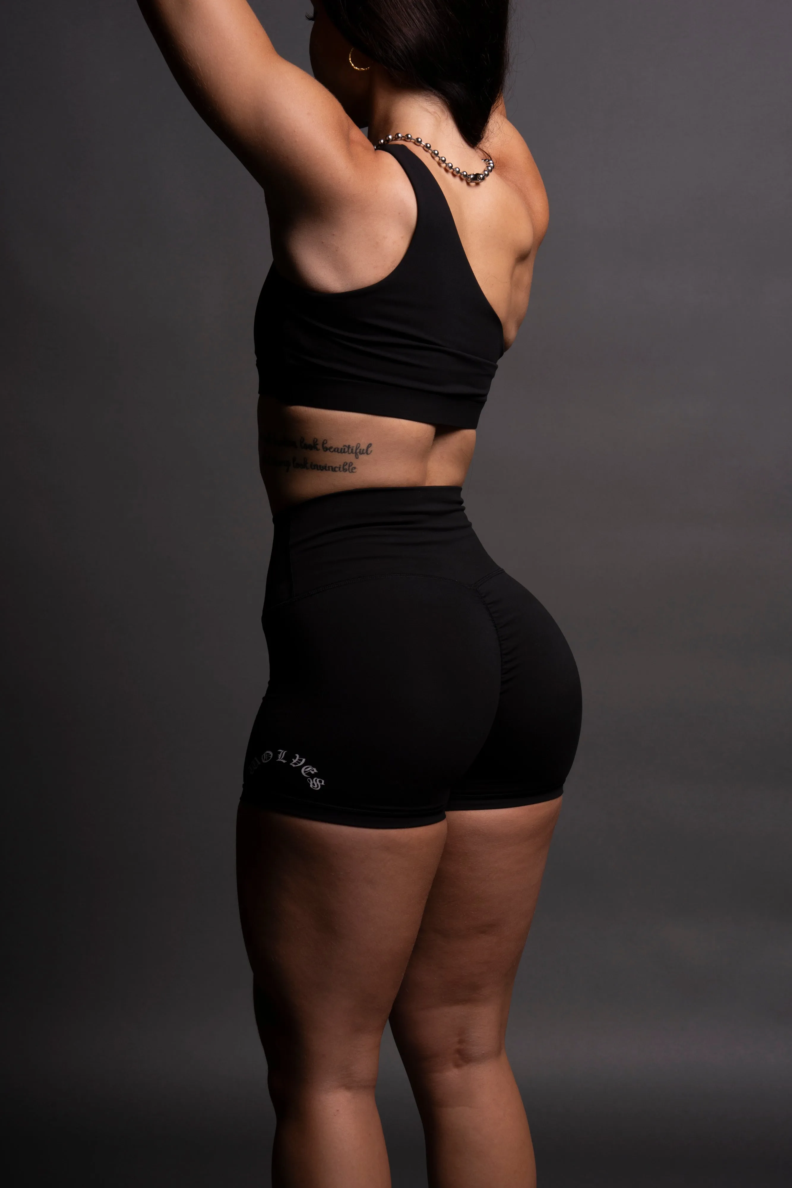 Burnout "Energy" Pump Shorts in Black
