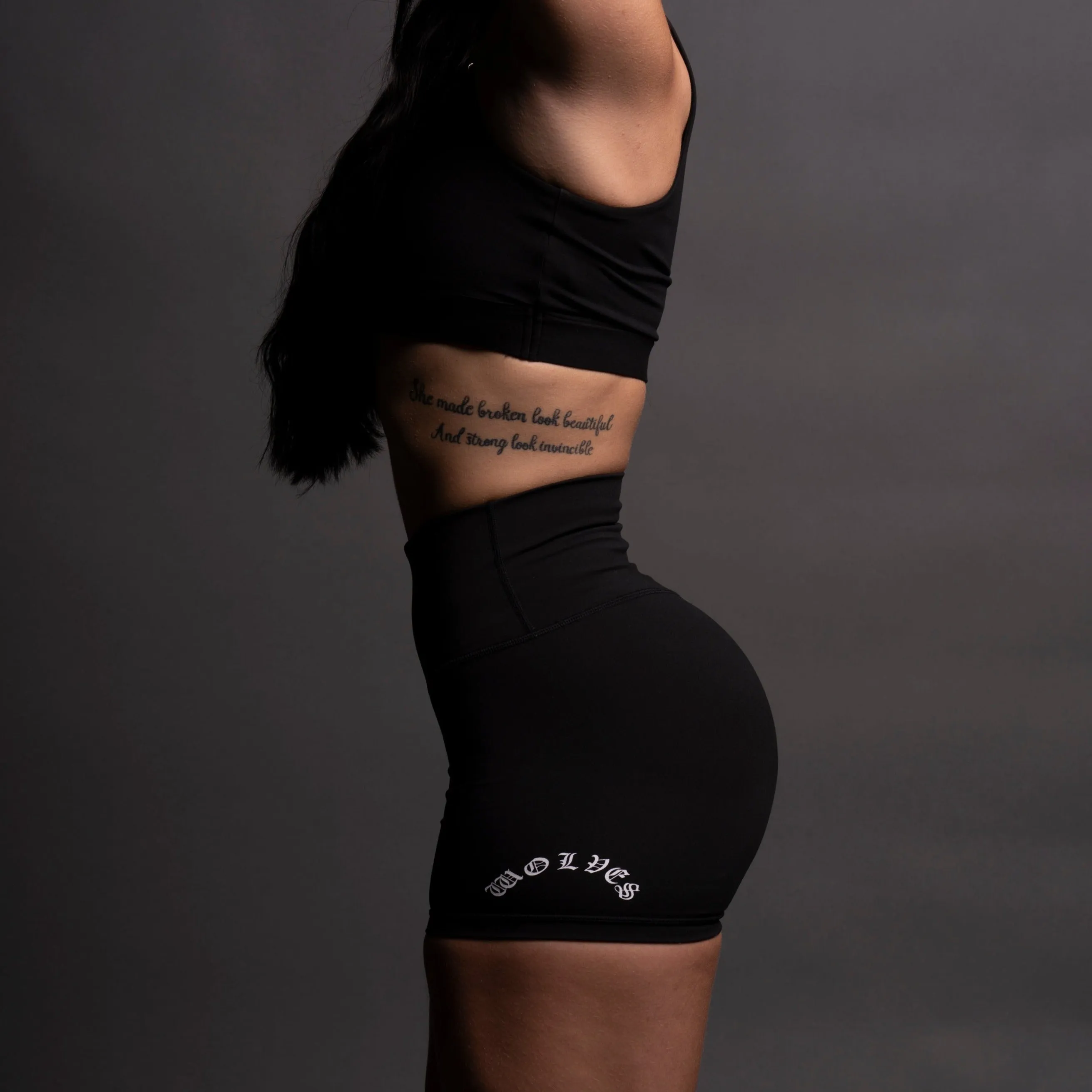Burnout "Energy" Pump Shorts in Black