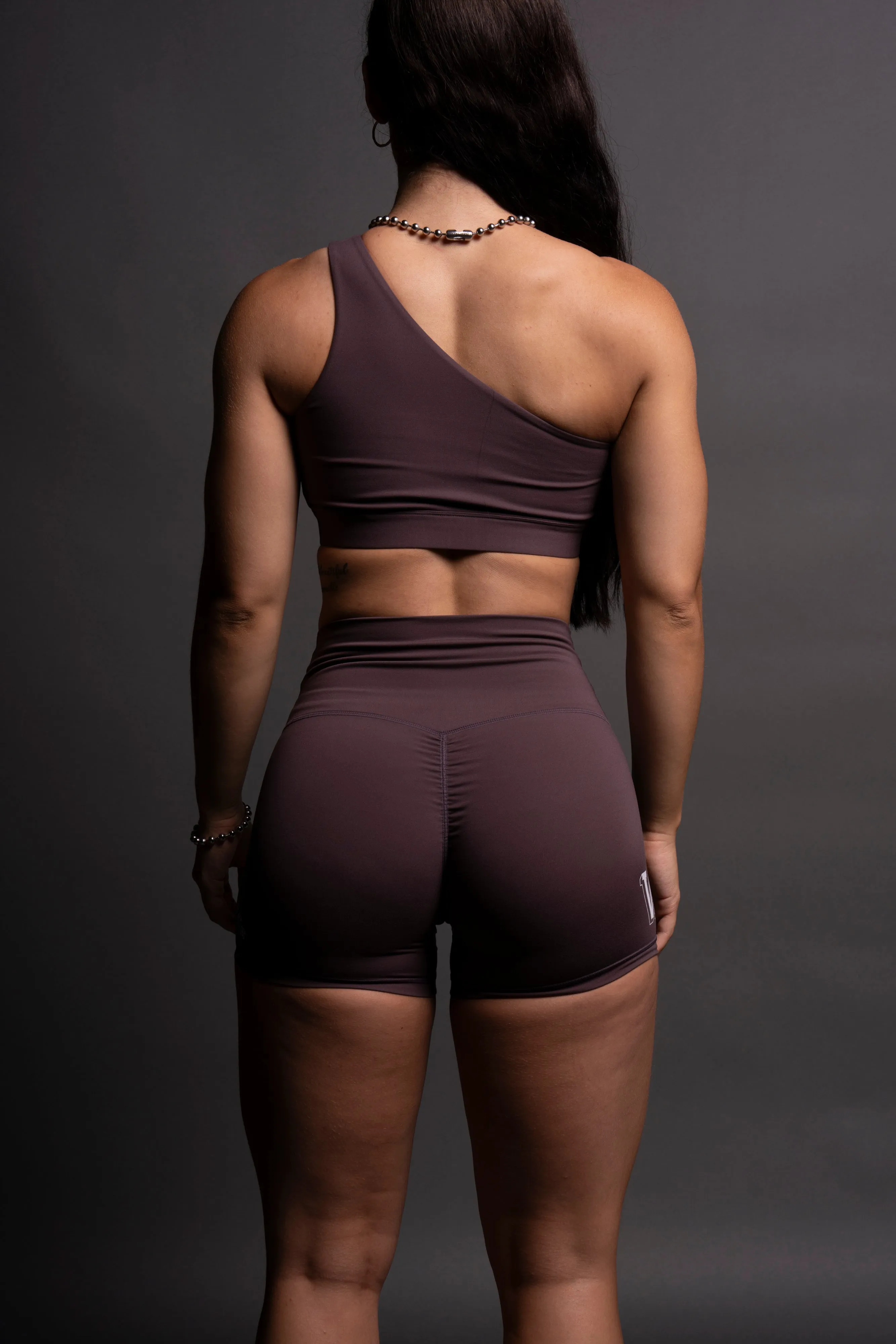 Burnout "Energy" Pump Shorts in Purple Night