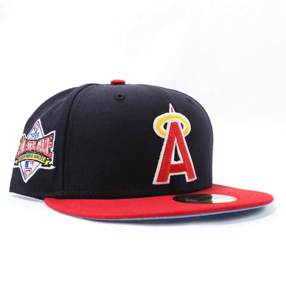 California Angels 1989 All-Star Game New Era 59Fifty Fitted Hat (Sky Blue Under Brim)