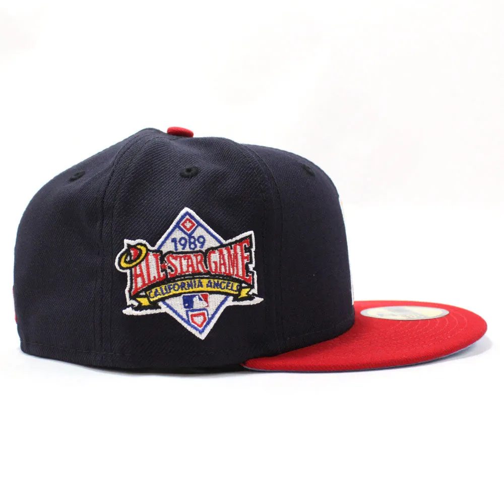 California Angels 1989 All-Star Game New Era 59Fifty Fitted Hat (Sky Blue Under Brim)