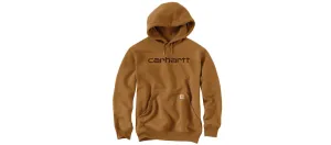 Carhartt Mens Rain Defender Loose Fit Midweight Logo Graphic Fleece Hoodie
