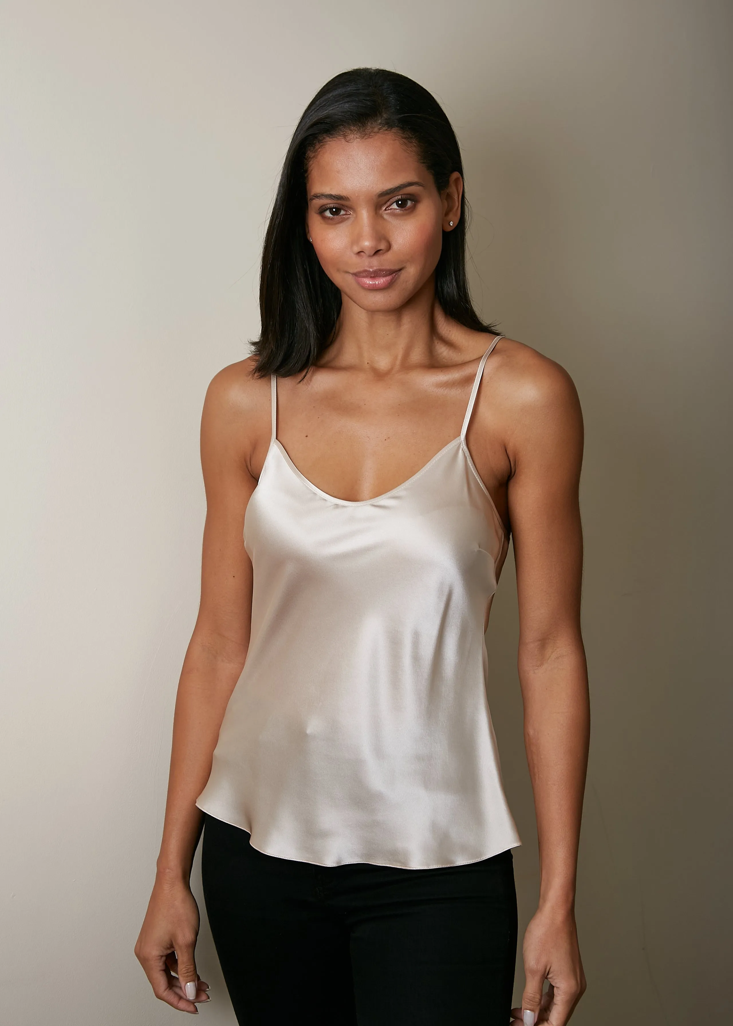 Celeste Silk Bias Cut Cami