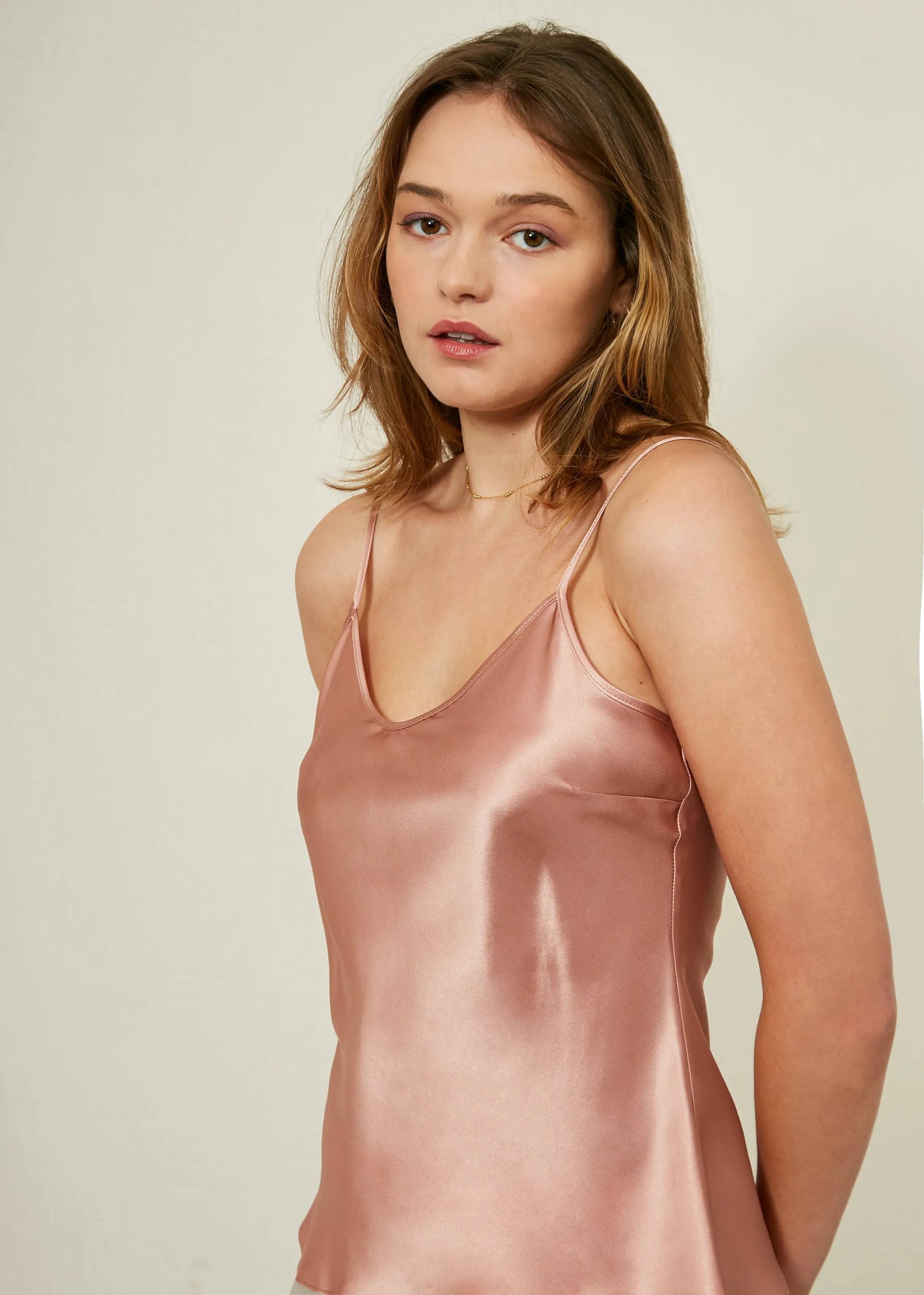 Celeste Silk Bias Cut Cami