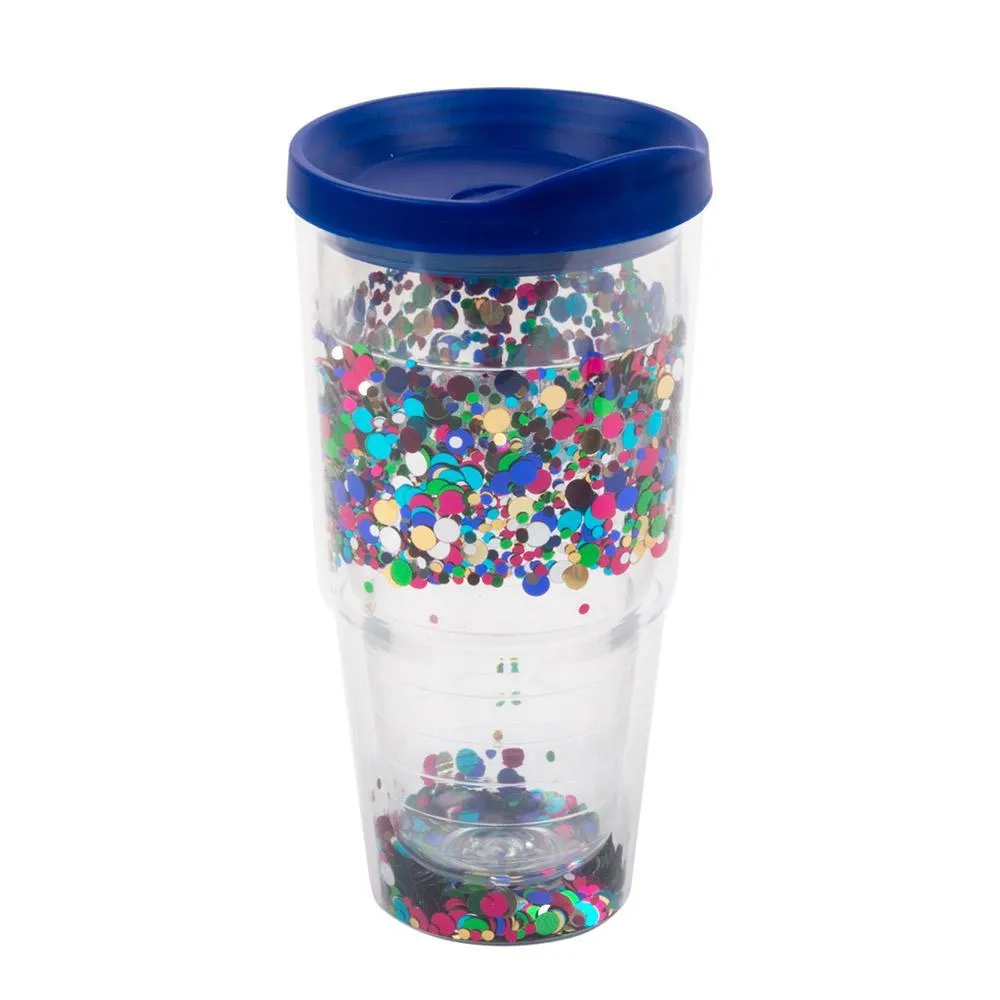Confetti Tumbler with Lid