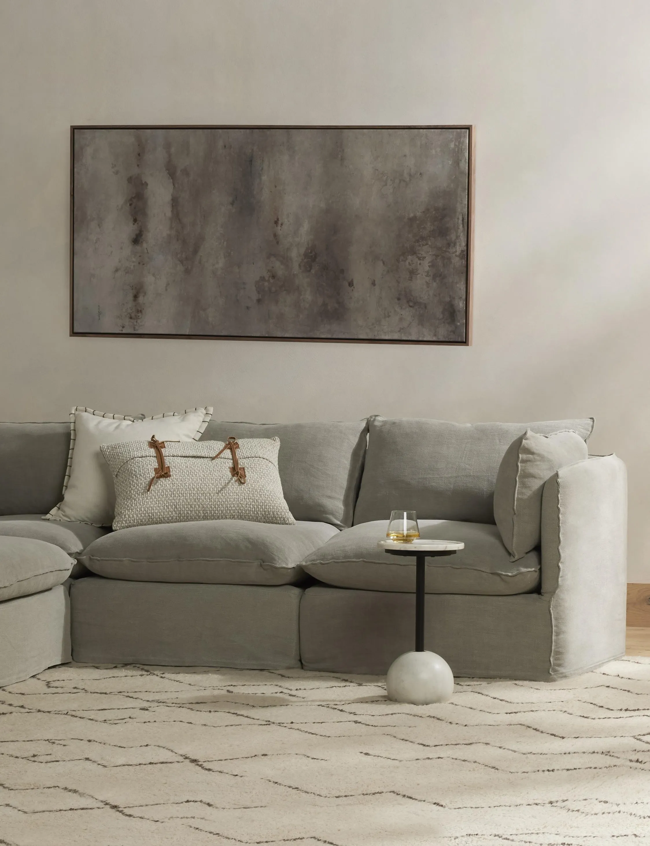 Costello Slipcover Corner Sectional Sofa