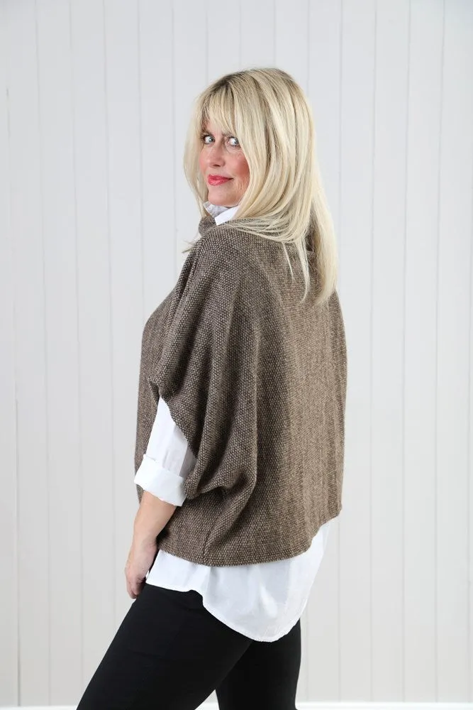 Cowl Neck Poncho Top - Multiple Colours