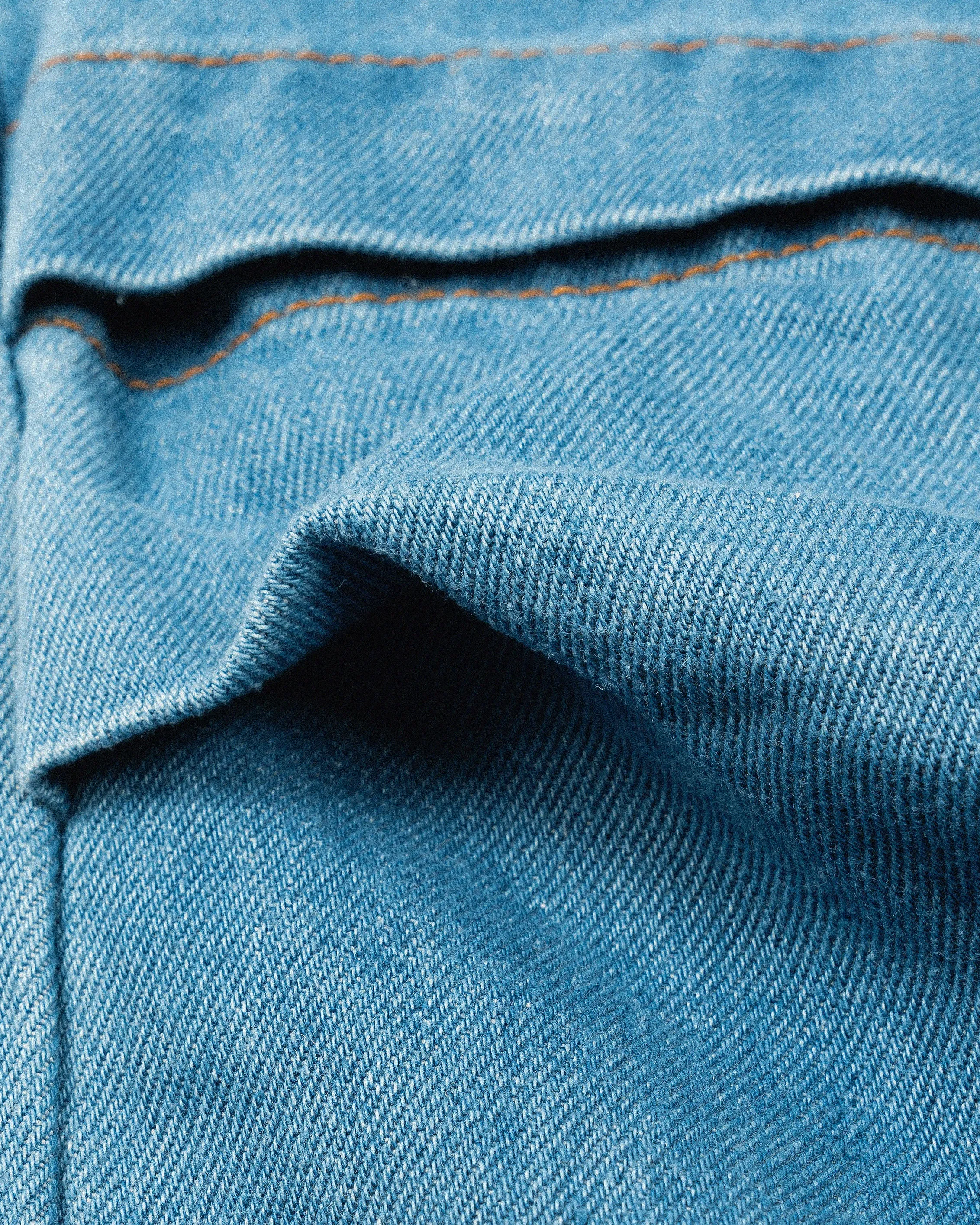 Denim Open Knee Pants (Denim)