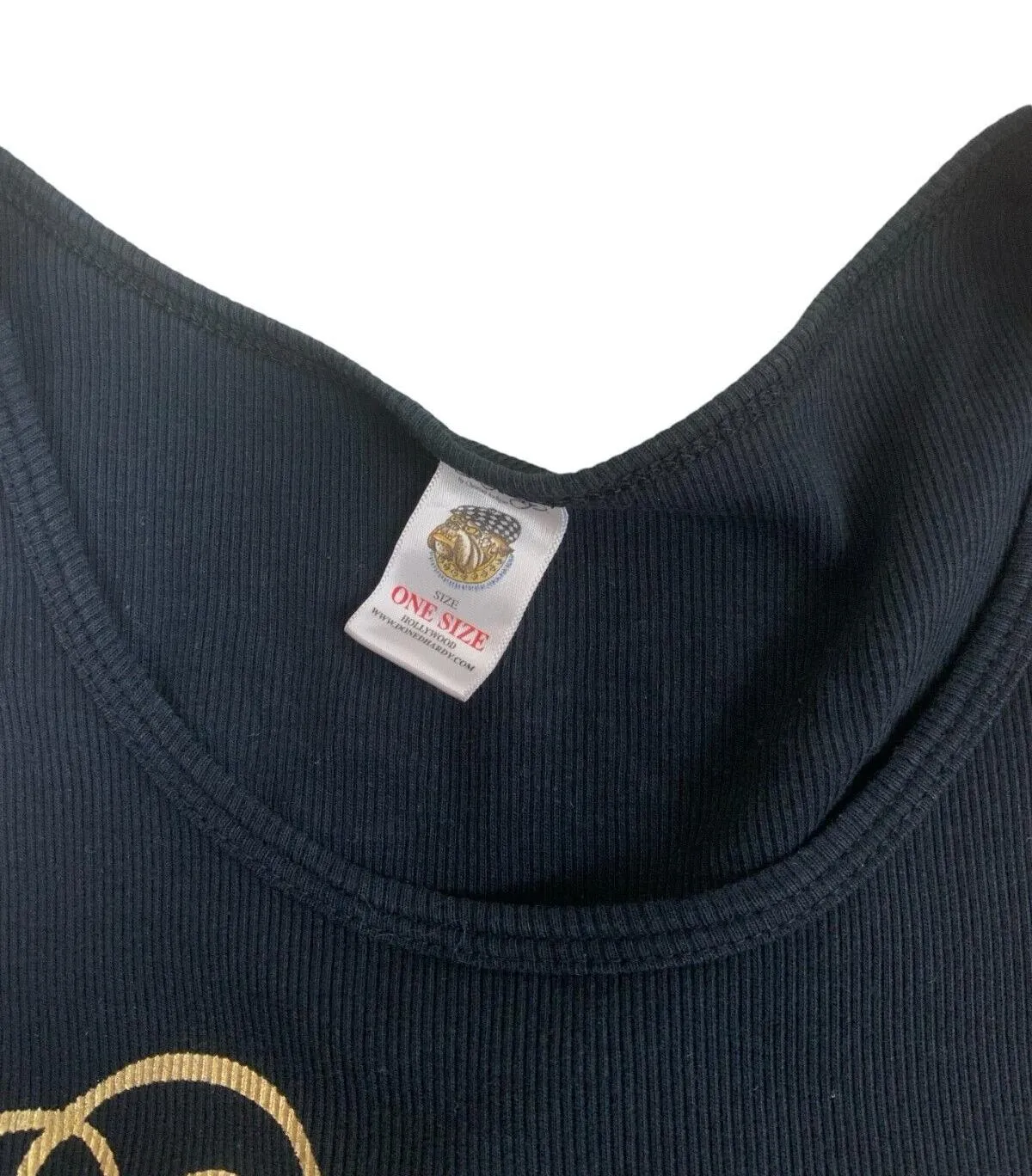 ED HARDY Y2K BLACK GRAPHIC ALL OVER PRINT GEMSTONE VEST TOP SIZE XS