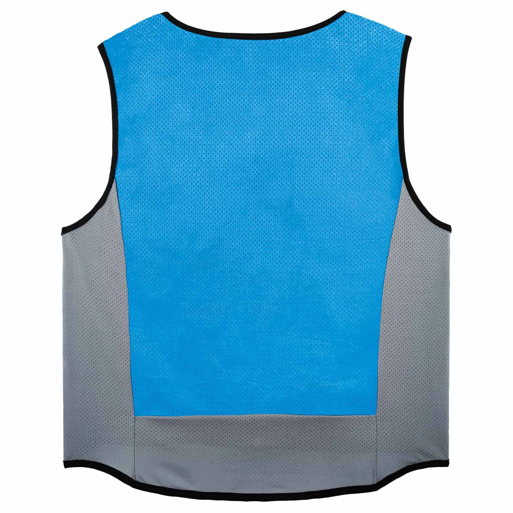 Ergodyne 12694 6667 L Blue Wet Evaporative Cooling Vest - PVA - Zipper