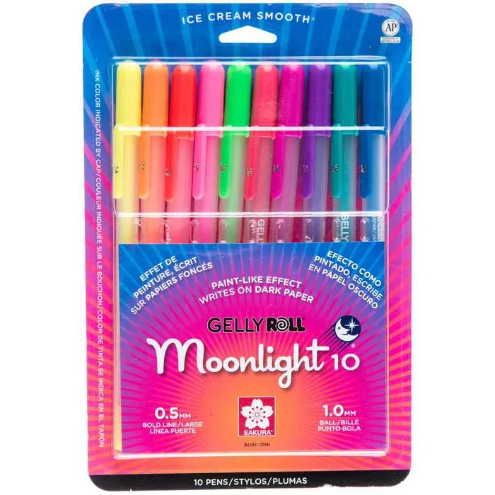 Gelly Roll Moonlight Pen Sets 10-Color Set