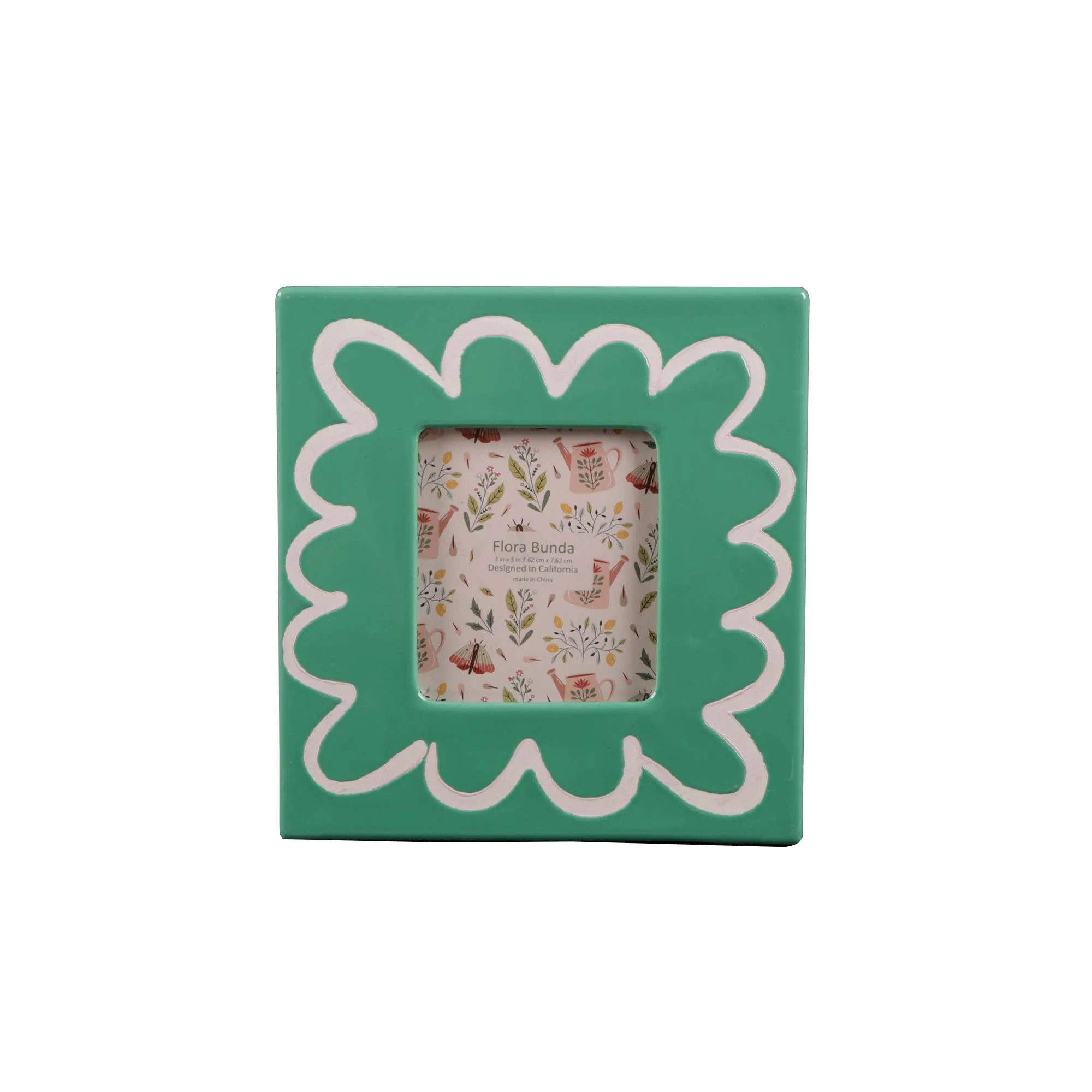 Green Wavey Ceramic Frame