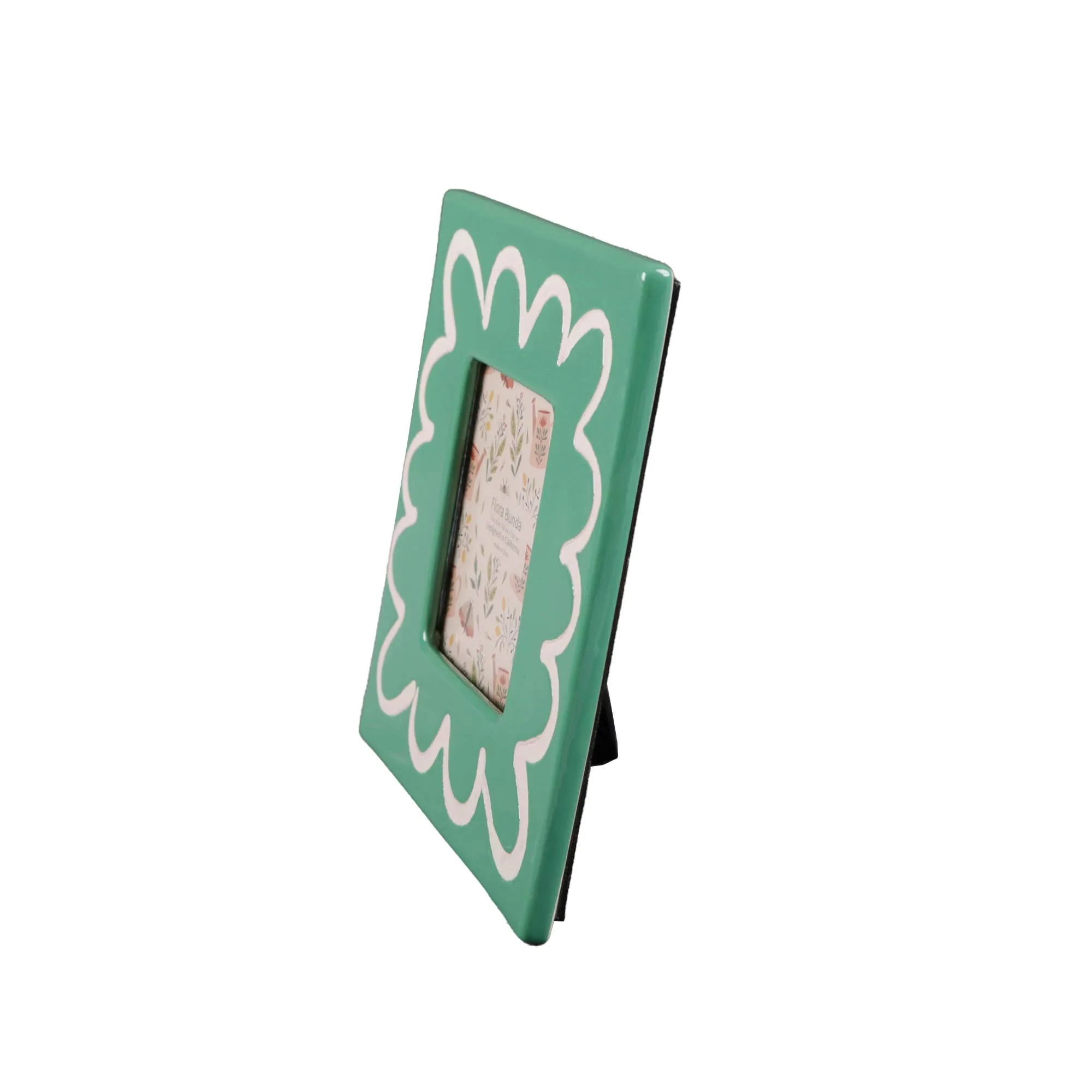 Green Wavey Ceramic Frame
