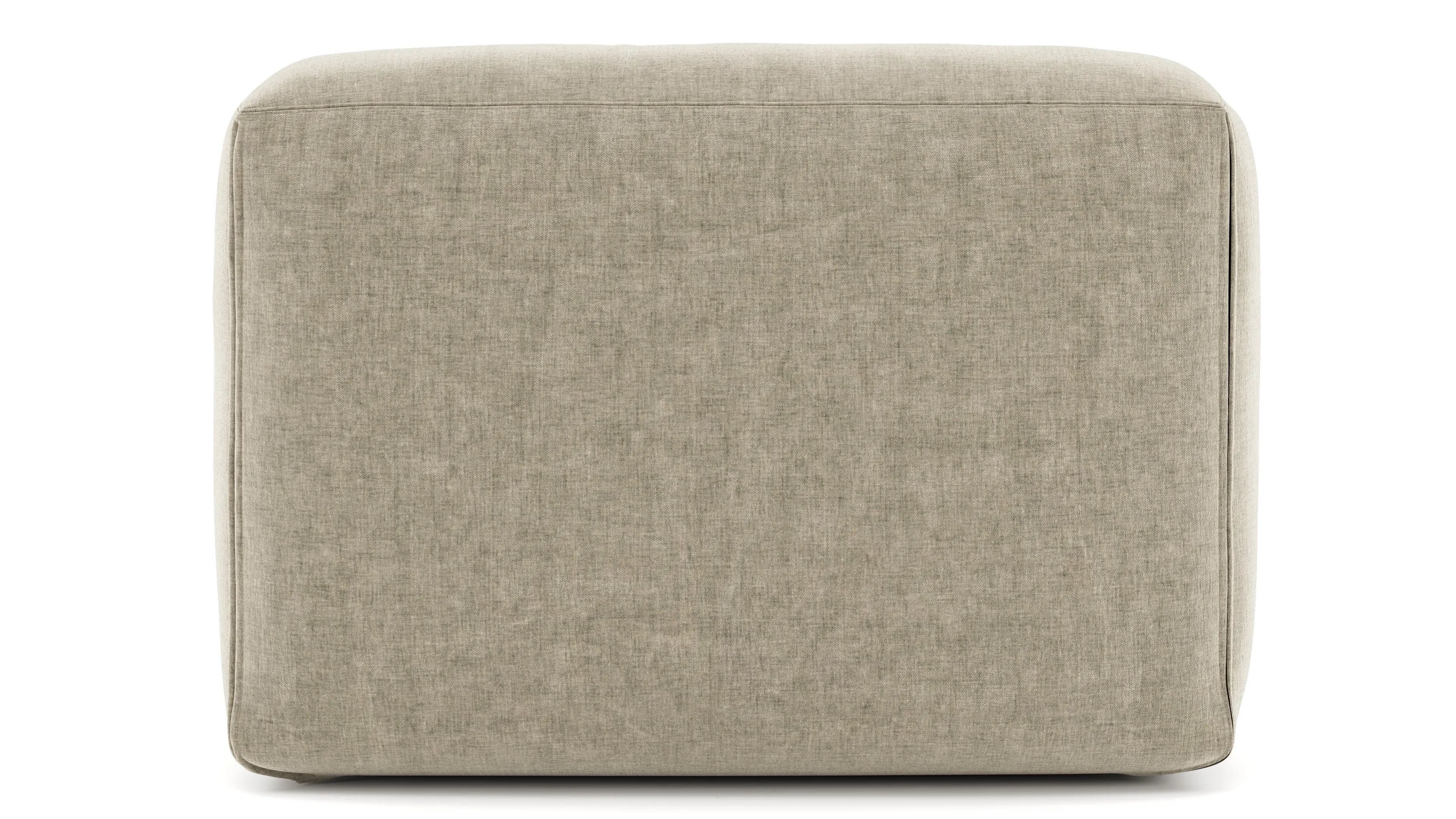 Le Mura - Le Mura Sectional Module, Armless Chair, Beige Gray Chenille