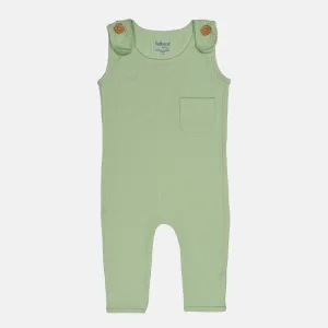 Lime Green Sleeveless Ribbed Romper
