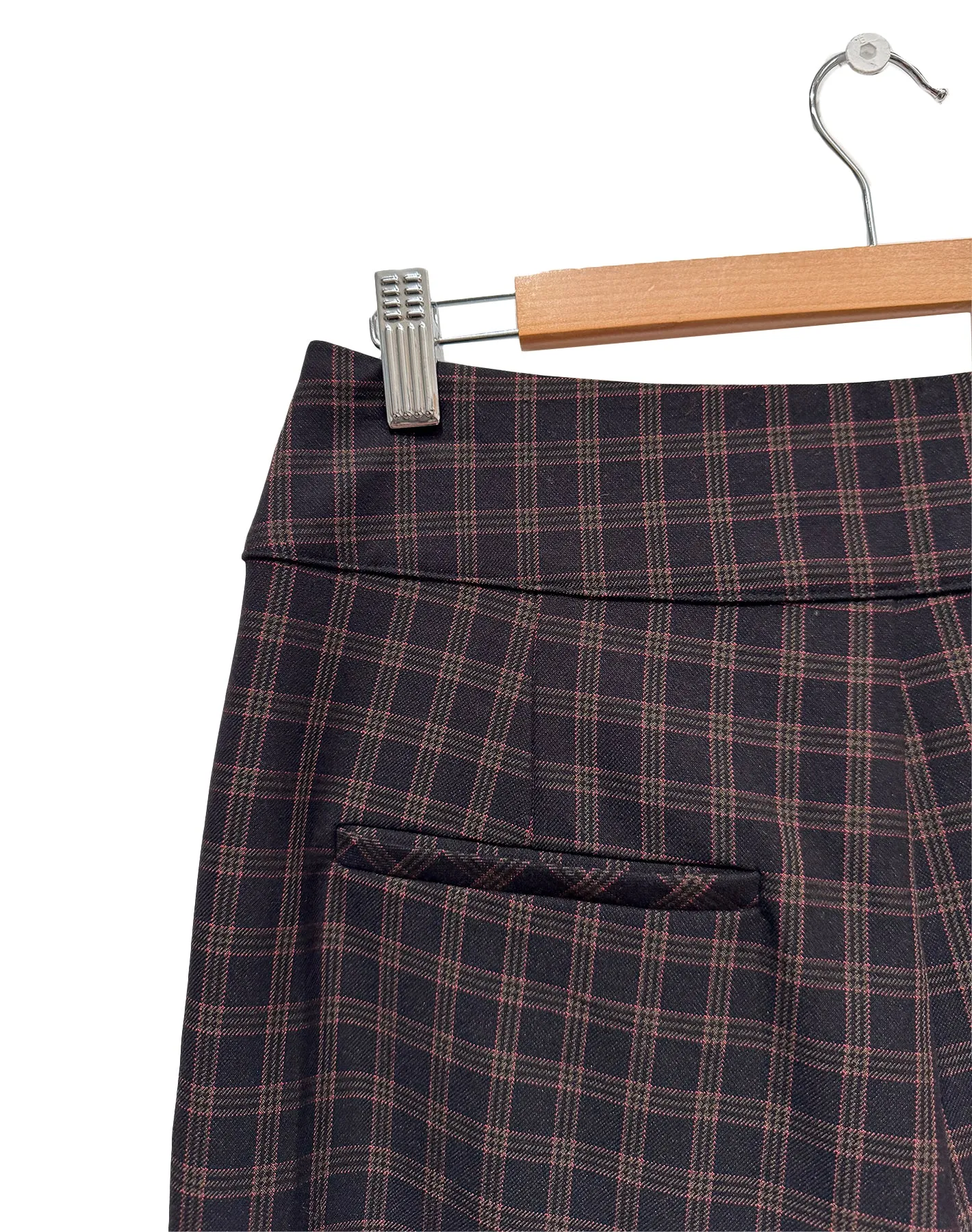 Manhattan Suit Pant in Crepe Check