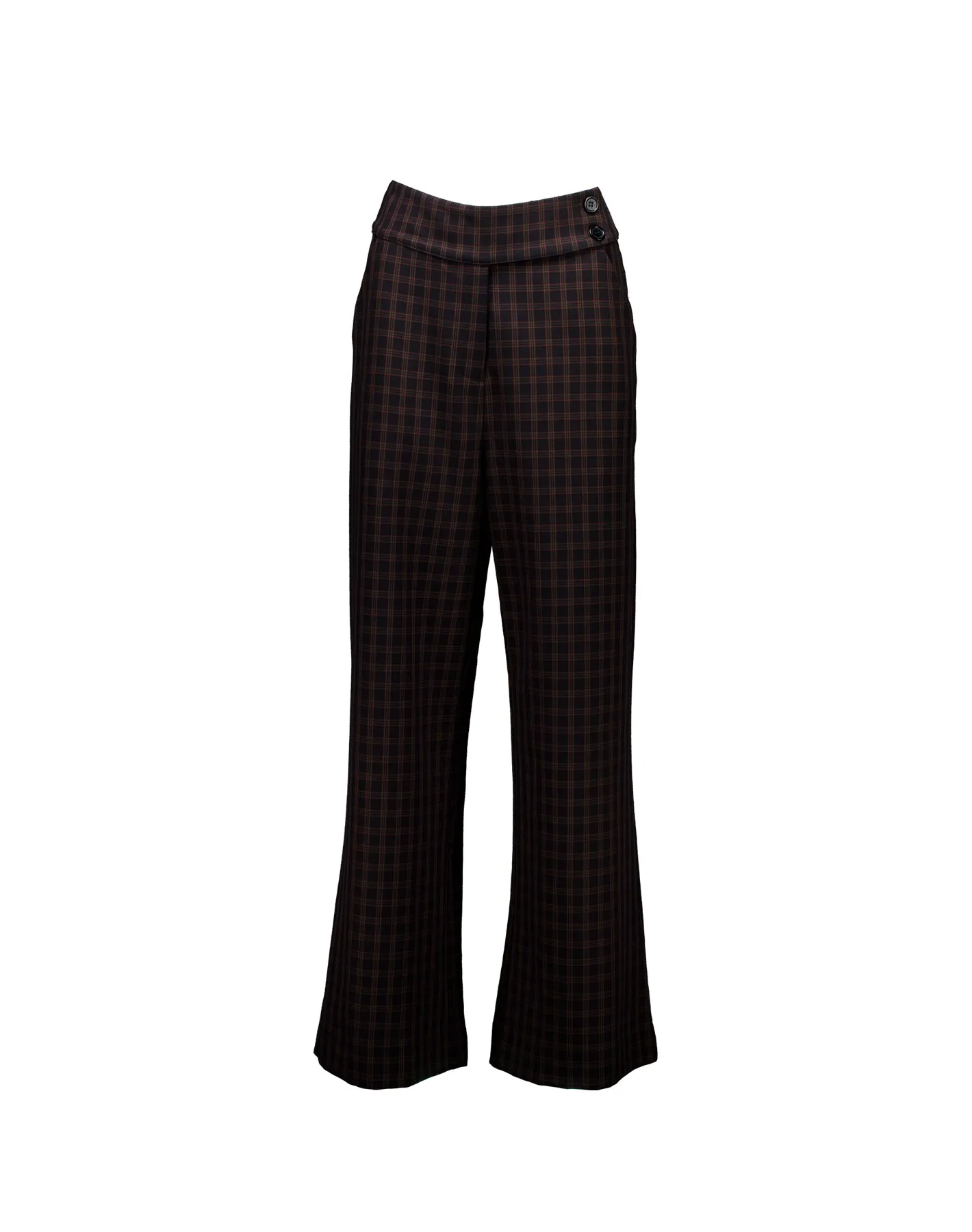 Manhattan Suit Pant in Crepe Check