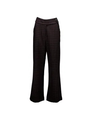 Manhattan Suit Pant in Crepe Check