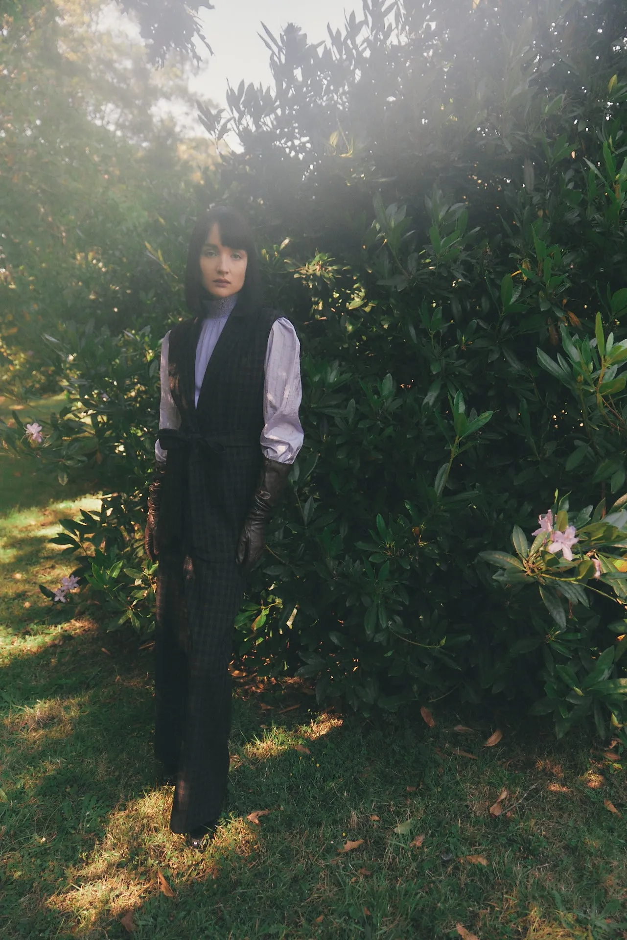 Manhattan Suit Pant in Crepe Check