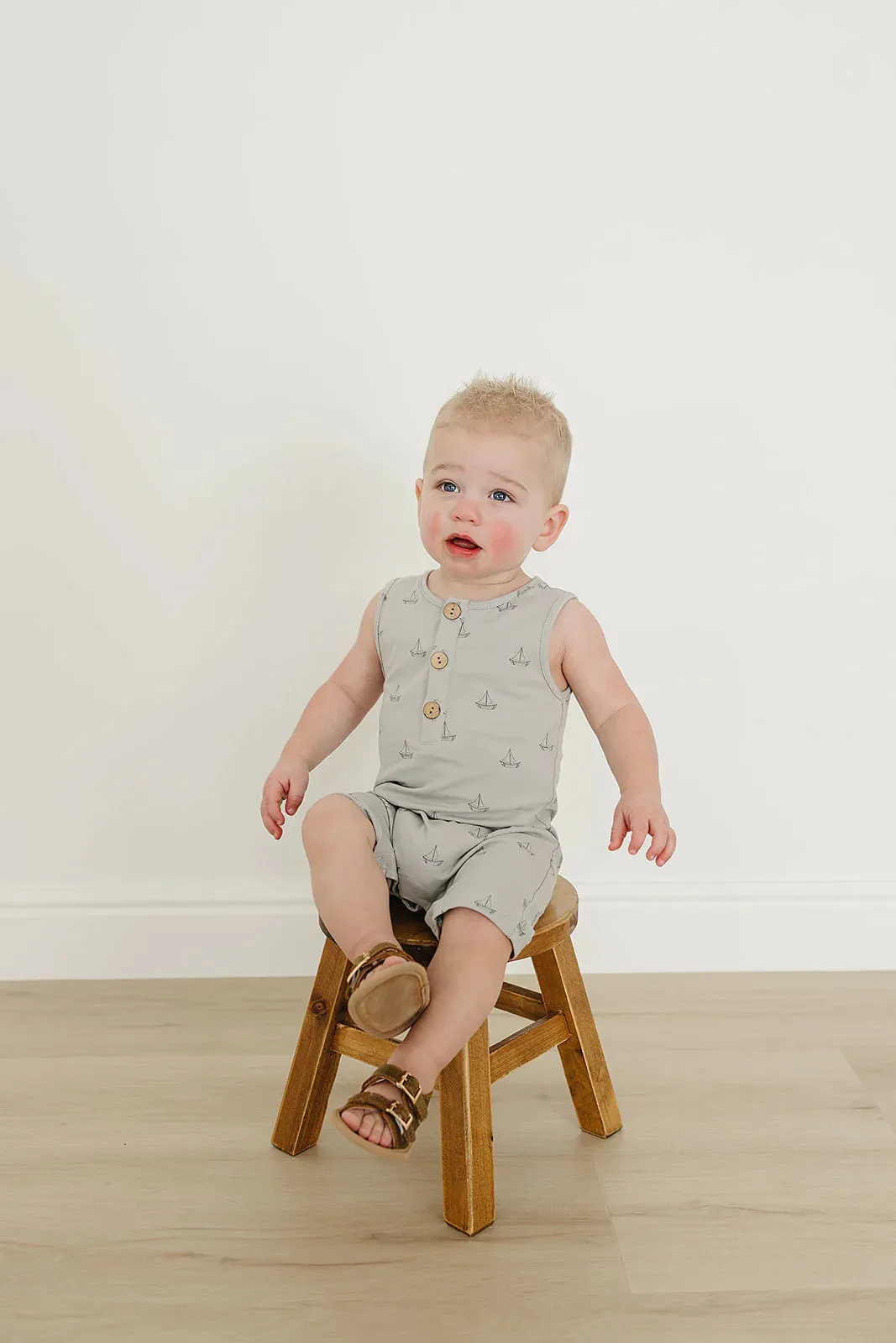 Mebie Baby - Sailboat Shortie Romper
