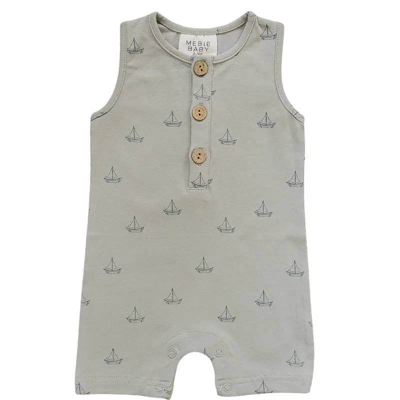Mebie Baby - Sailboat Shortie Romper