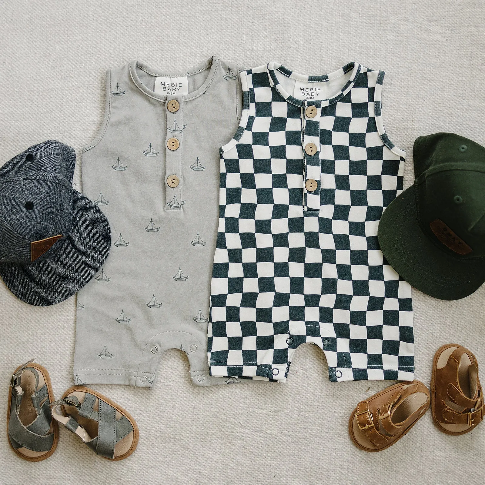Mebie Baby - Sailboat Shortie Romper