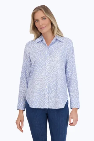 Meghan Easy Care Linen Giraffe Shirt