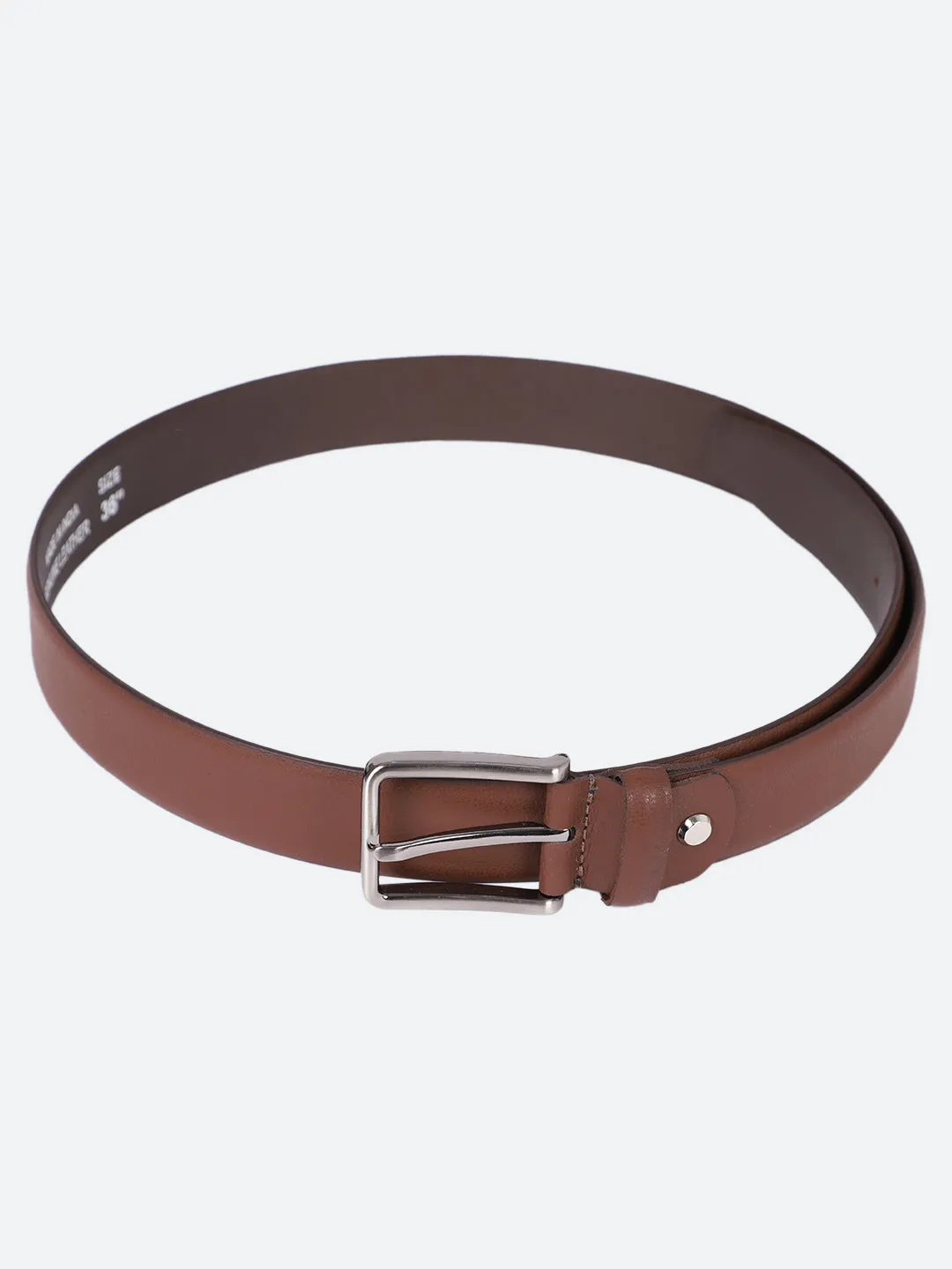 Men's Brown Formal Single Side Belt