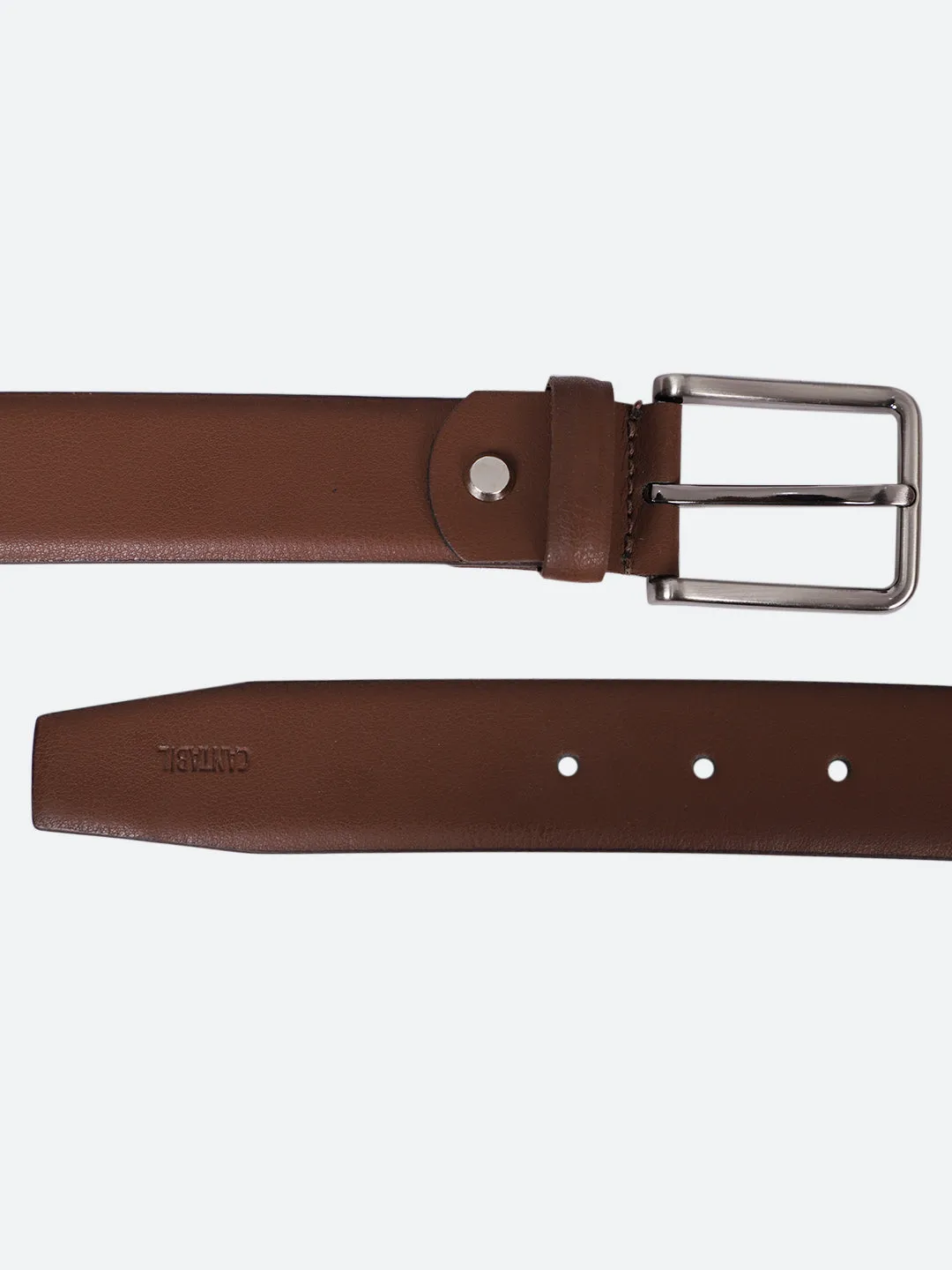 Men's Brown Formal Single Side Belt
