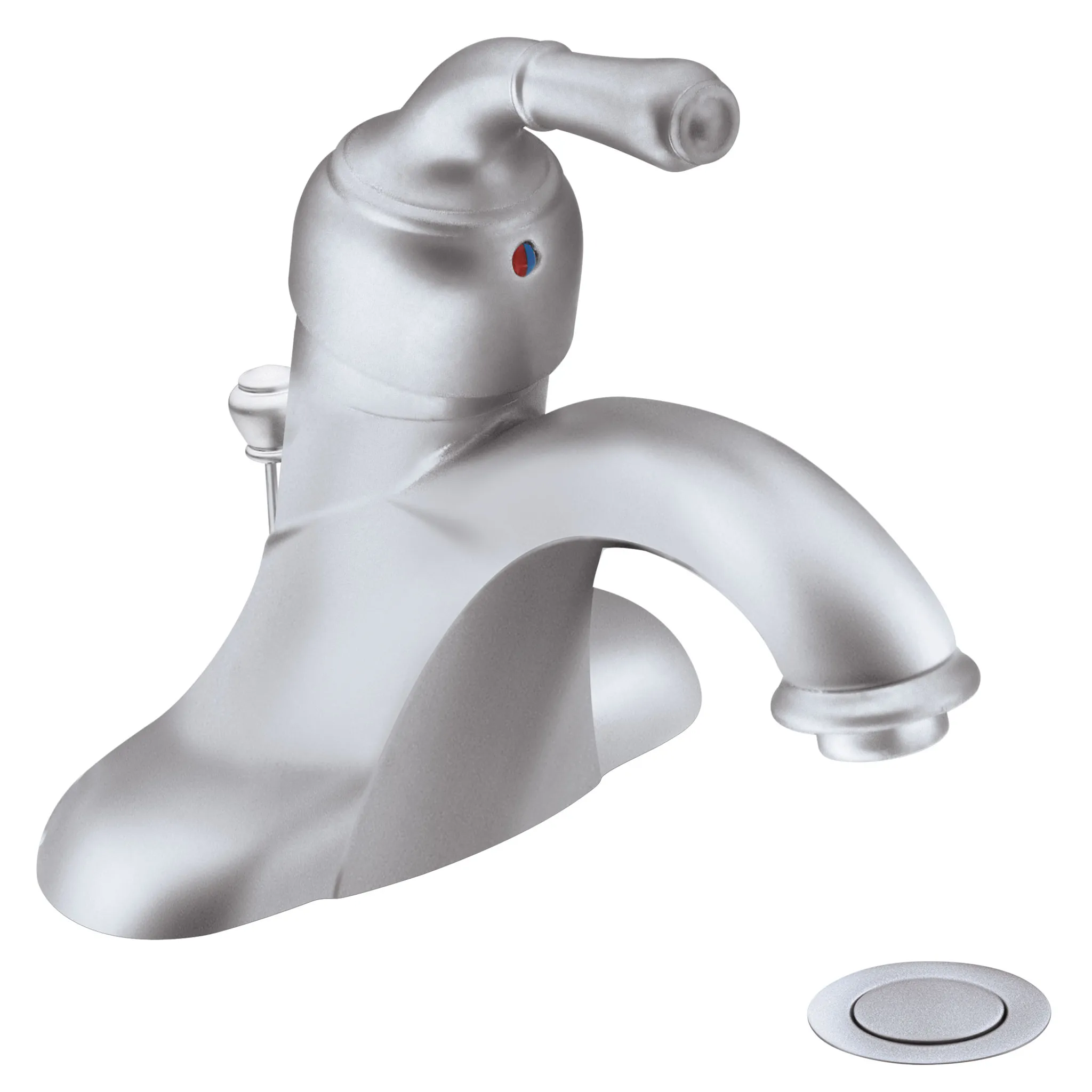Monticello Chrome one-handle low arc bathroom faucet