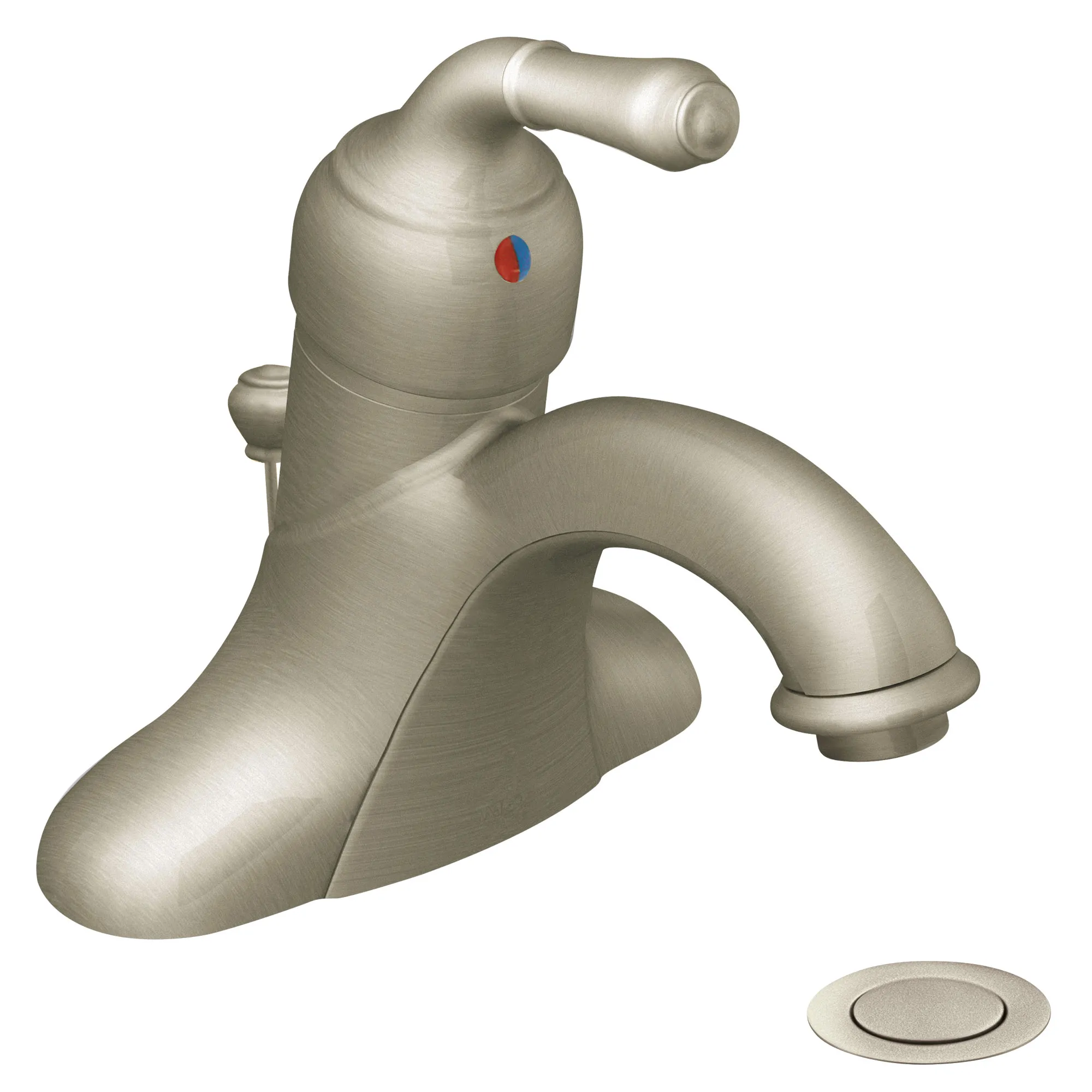 Monticello Chrome one-handle low arc bathroom faucet