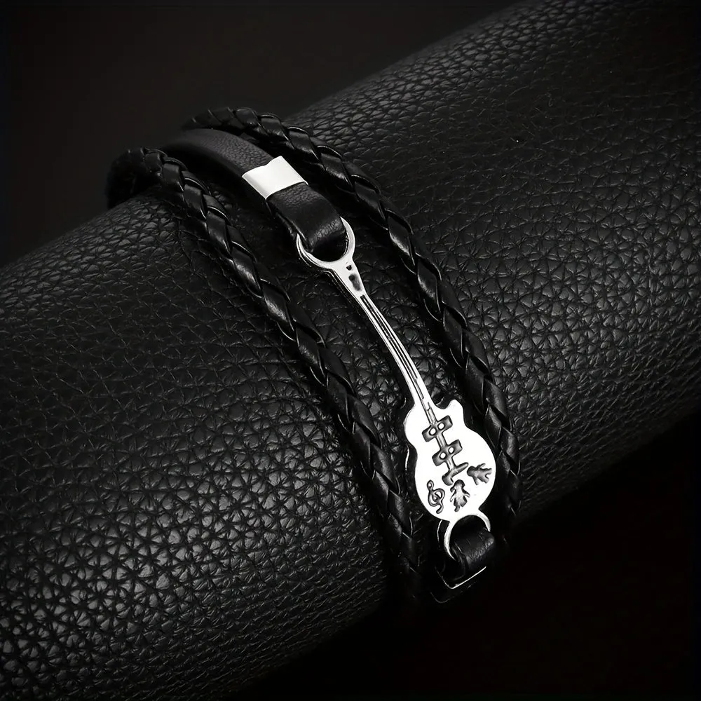 Musical Charm Bracelet Stylish Gift for Trendy Guitar Enthusiasts