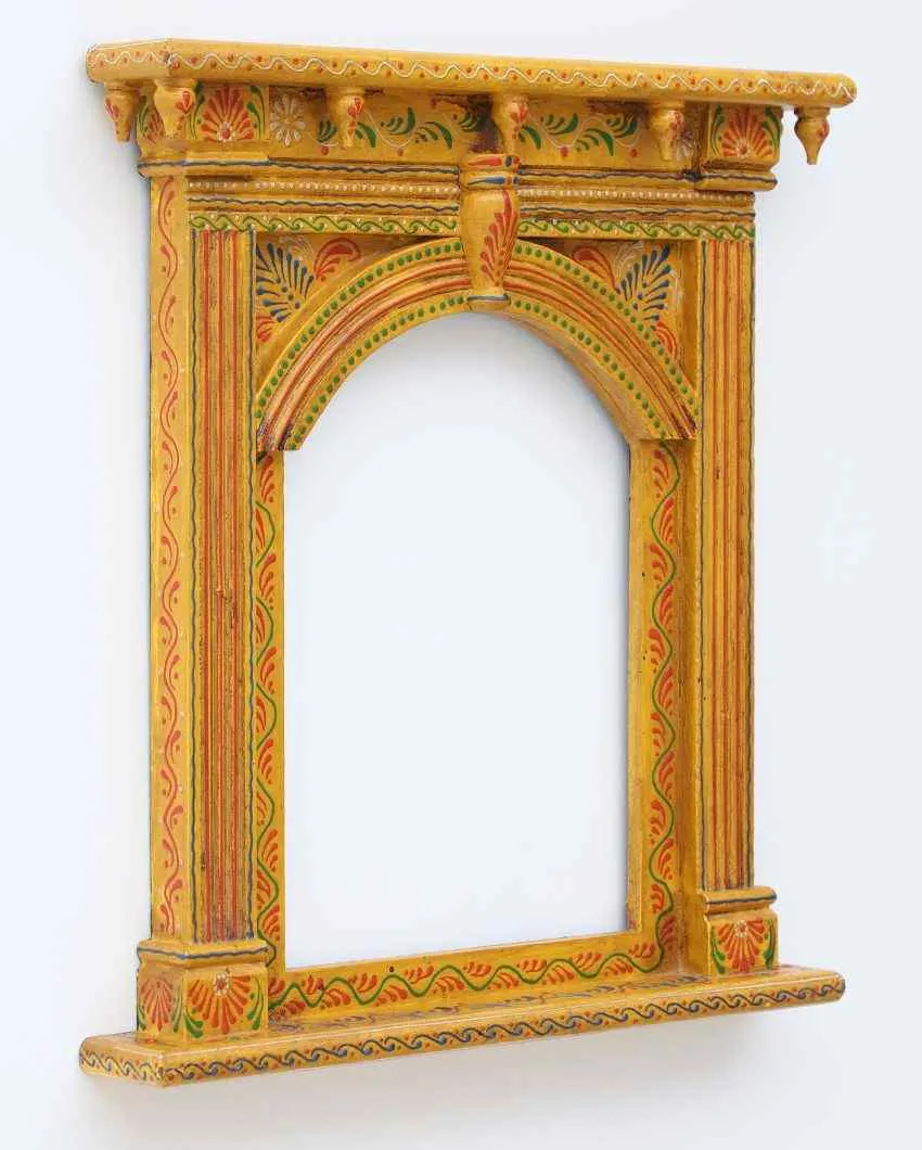 Old fashioned Wooden Wall Hanging Jharokha Frame