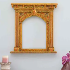 Old fashioned Wooden Wall Hanging Jharokha Frame