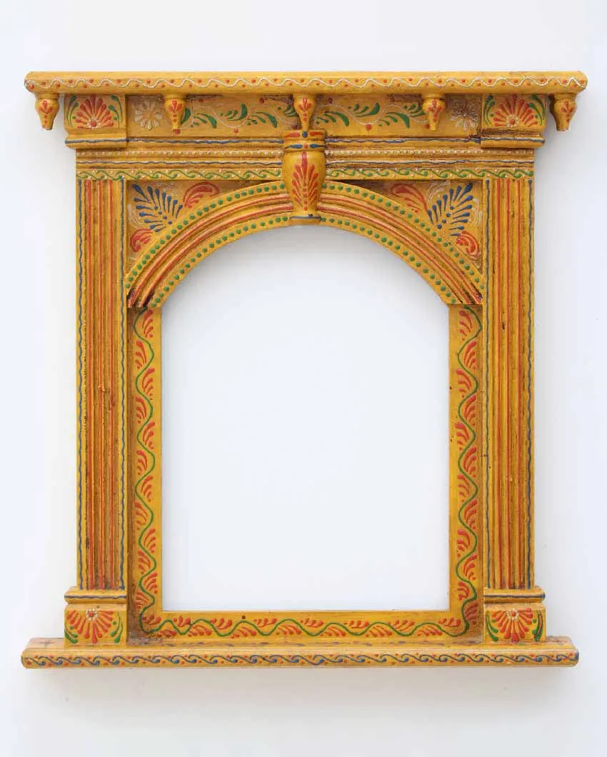 Old fashioned Wooden Wall Hanging Jharokha Frame
