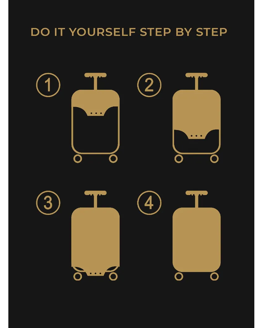 ONLY LUGGAGE COVER | Versatile Polyester Stretchable Printed Protective Luggage Bag Cover