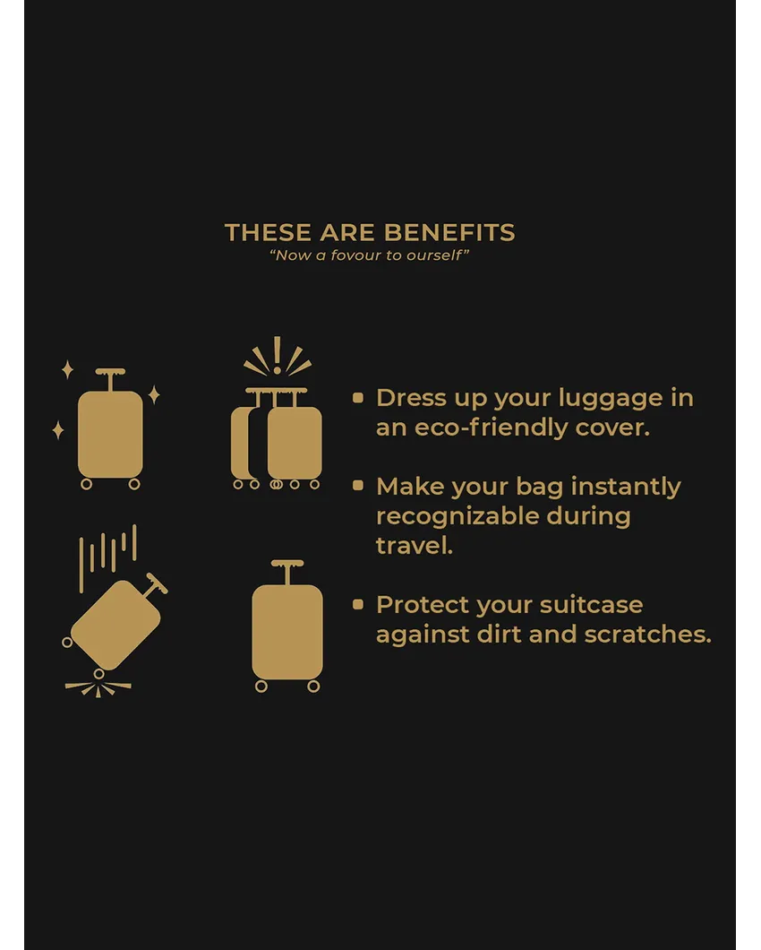 ONLY LUGGAGE COVER | Versatile Polyester Stretchable Printed Protective Luggage Bag Cover