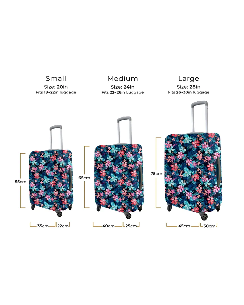 ONLY LUGGAGE COVER | Versatile Polyester Stretchable Printed Protective Luggage Bag Cover