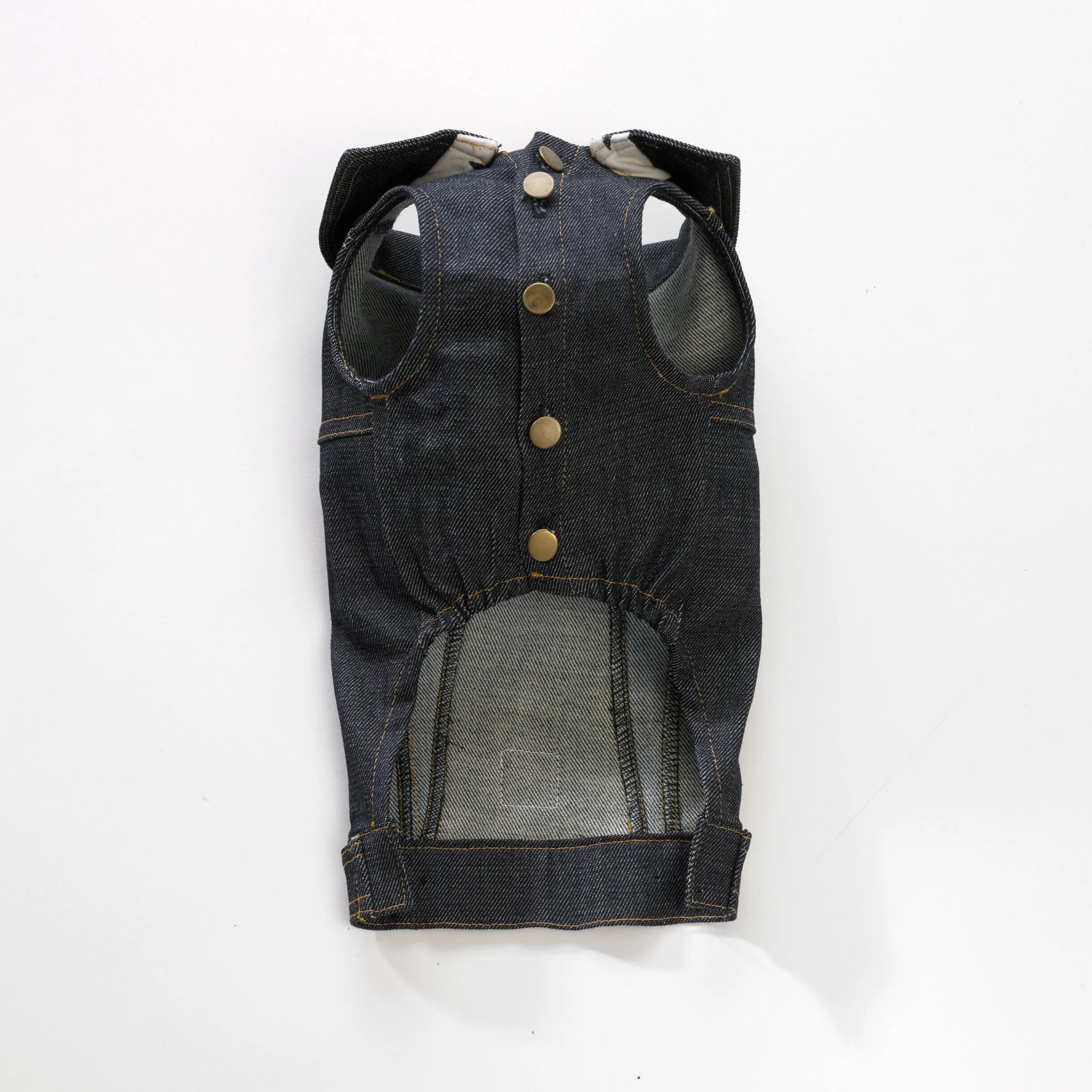 Pawefect Rockstar | Dark Wash Doggie Denim Vest