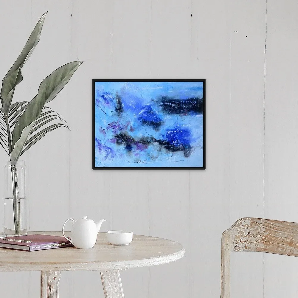 "Abstract 1087120" Black Float Frame Canvas Art