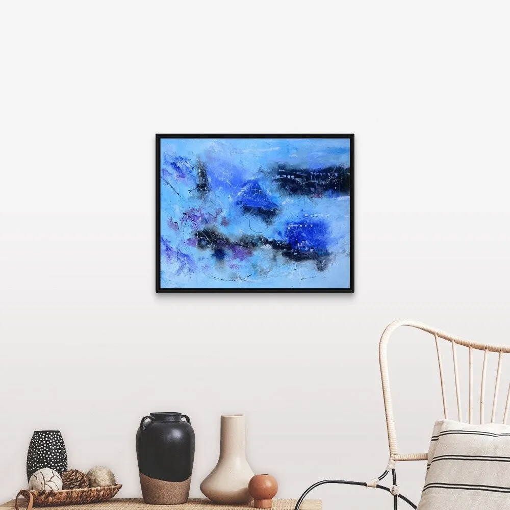 "Abstract 1087120" Black Float Frame Canvas Art